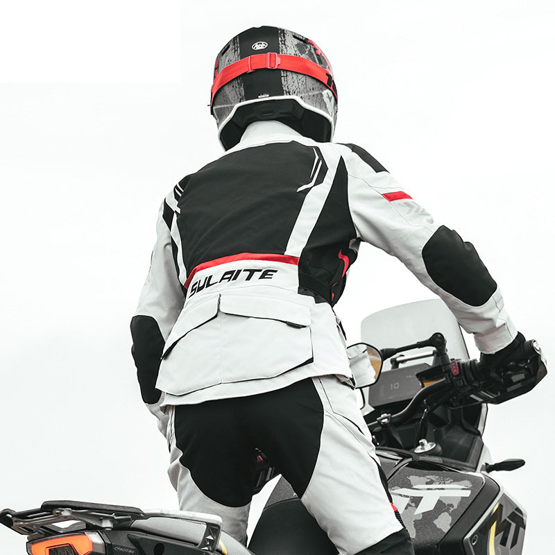 Motorcycle rally windproof and anti-fall racing suit suit-J18