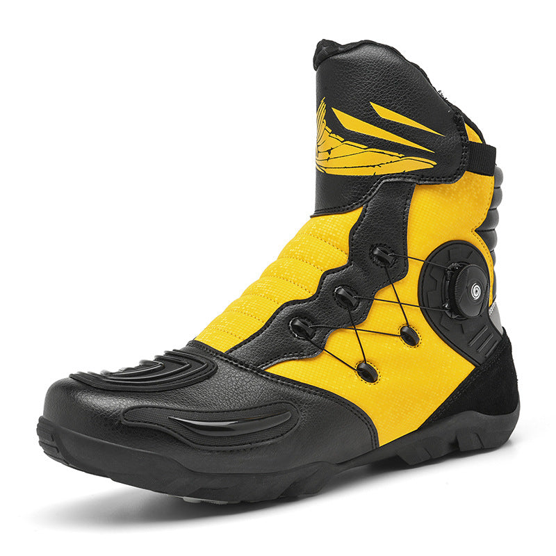 Durable motorcycle riding boots-K163