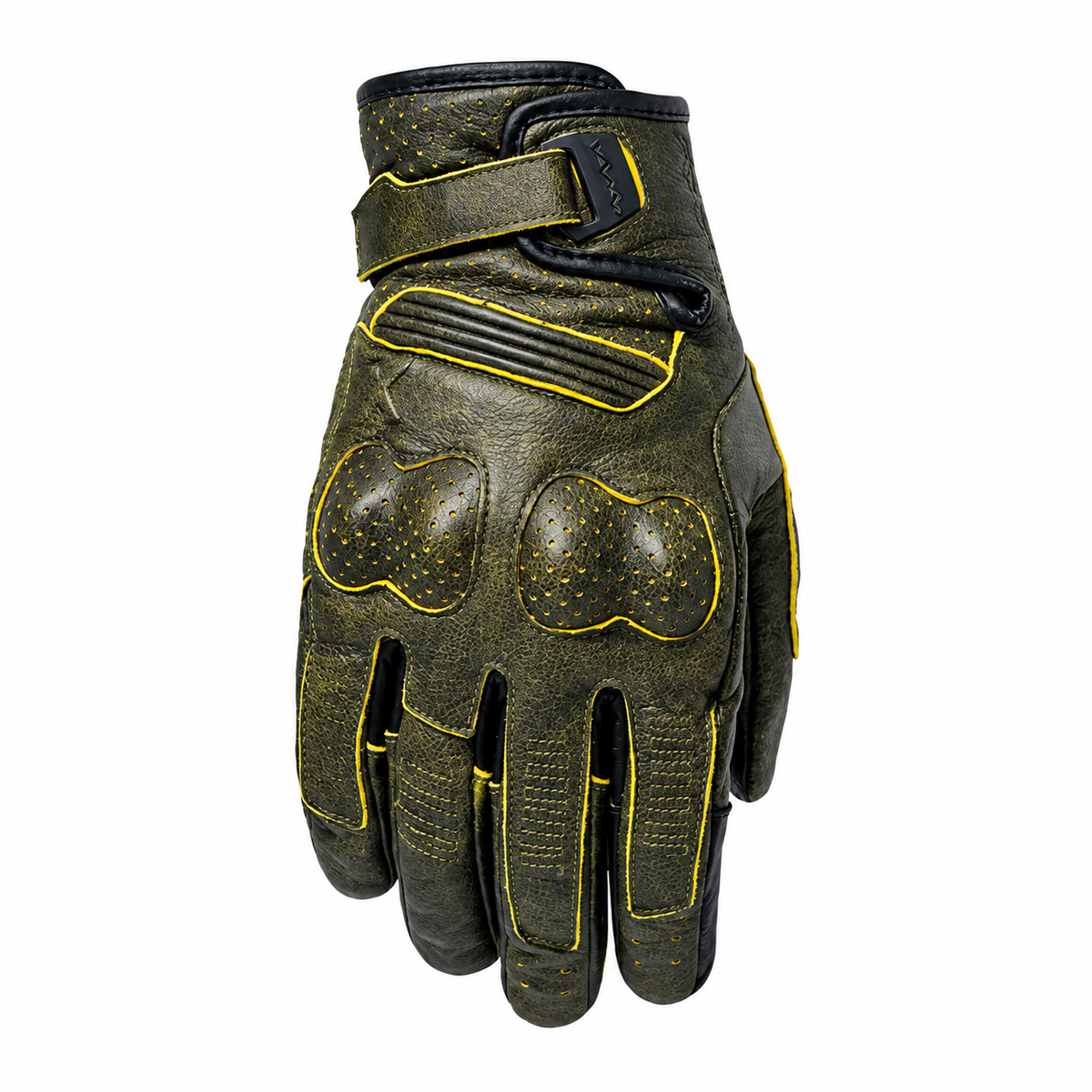 Genuine Leather Retro Motorcycle Gloves-G78