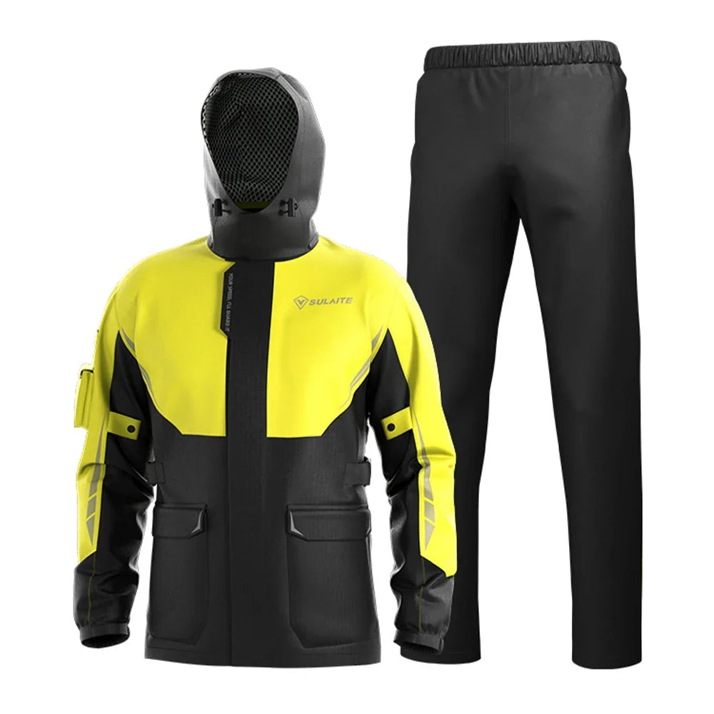 Motorcycle outdoor riding breathable rainproof split suit-C07