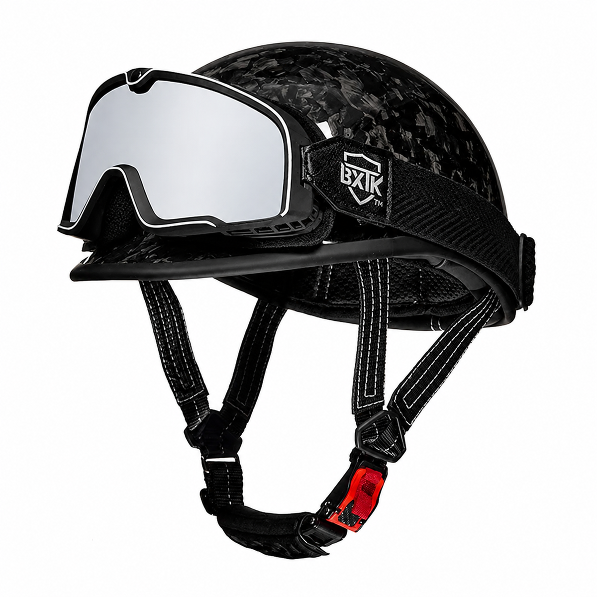 KTVMOTO Carbon fiber motorcycle half-helmet cruiser helmet-I52
