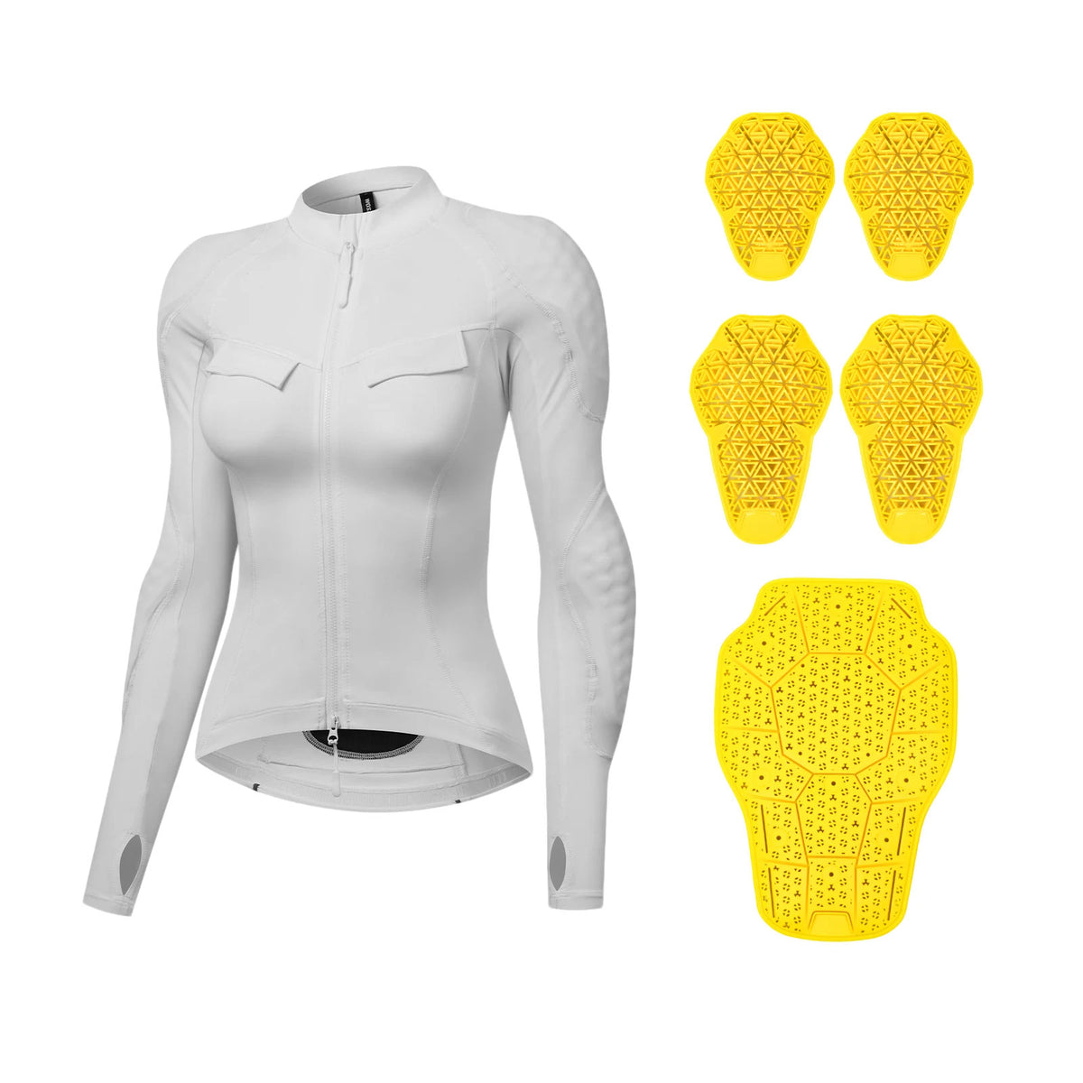 CE Women's Slim Fit Motorcycle Riding Suit with Removable Protective Pads-J35