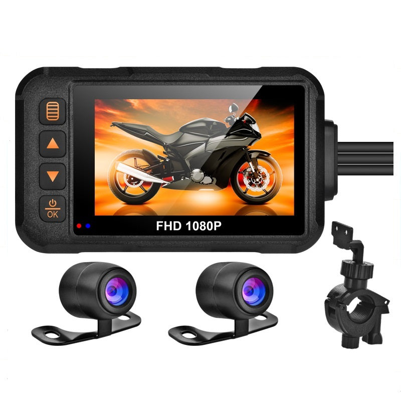 720P Waterproof DVR Driving Recorder 3.0 Inch Front and Rear Camera-P05