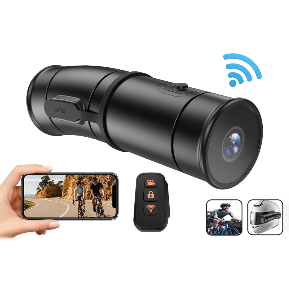 2K Helmet Camera WiFi Dual UHD Waterproof - P07