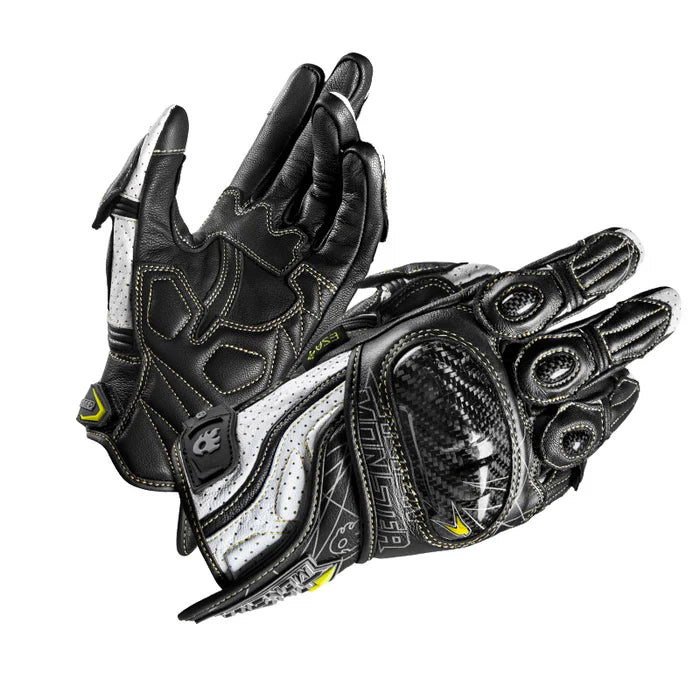 KTVMOTO CE2 Certified Carbon Fiber & Genuine Leather Track Cycling Gloves- G21