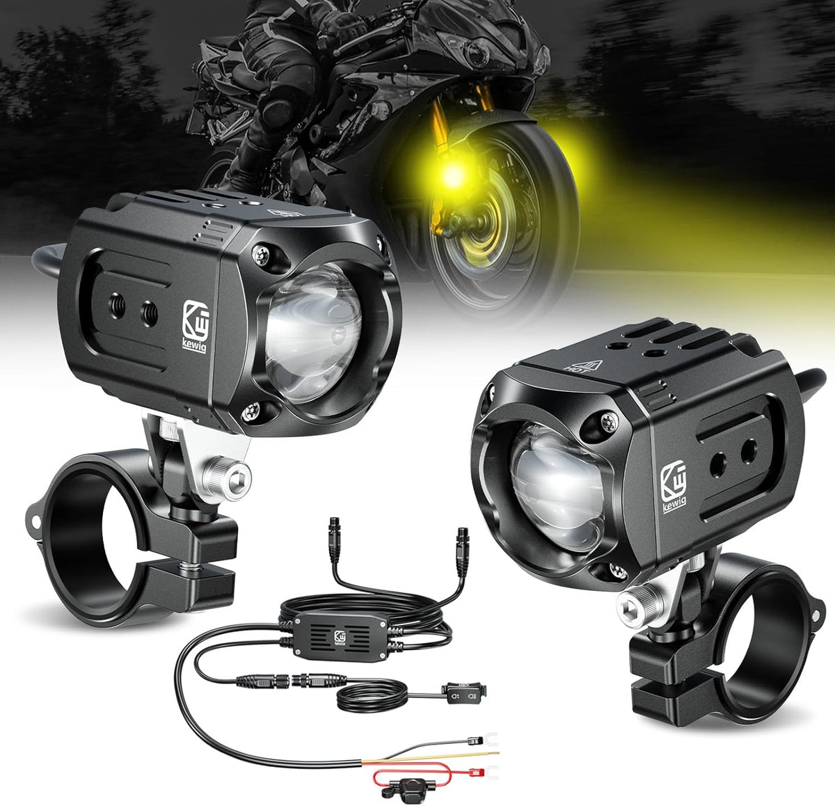 Auxiliary LED Light Kit Driving Spotlight Waterproof 60W -D08