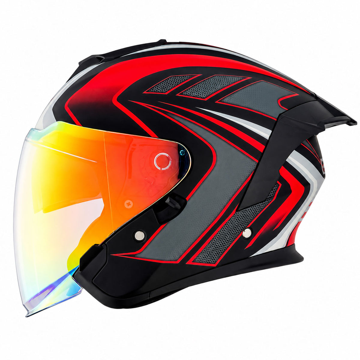 Dual-Visor Motorcycle Cruiser Helmet – Suitable for All Seasons-I294
