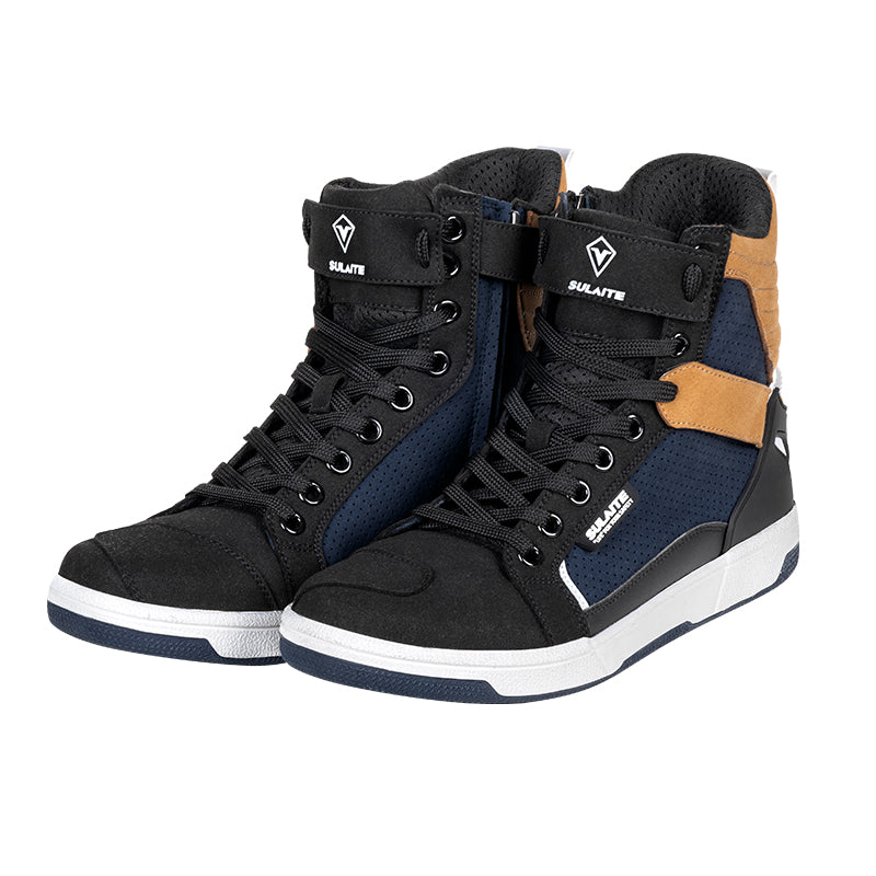 Motorcycle riding boots retro breathable-K09