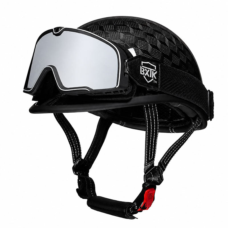 KTVMOTO Carbon fiber motorcycle half-helmet cruiser helmet-I52