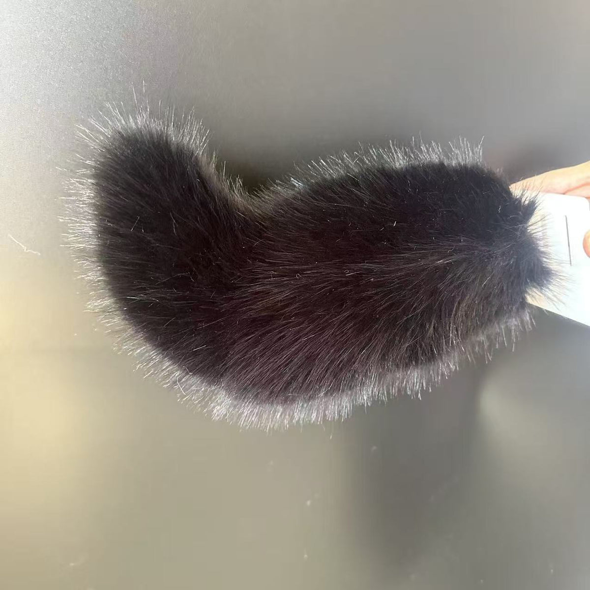 Plush fox tail prop for motorcycle cosplay – remote and voice-controlled-U02