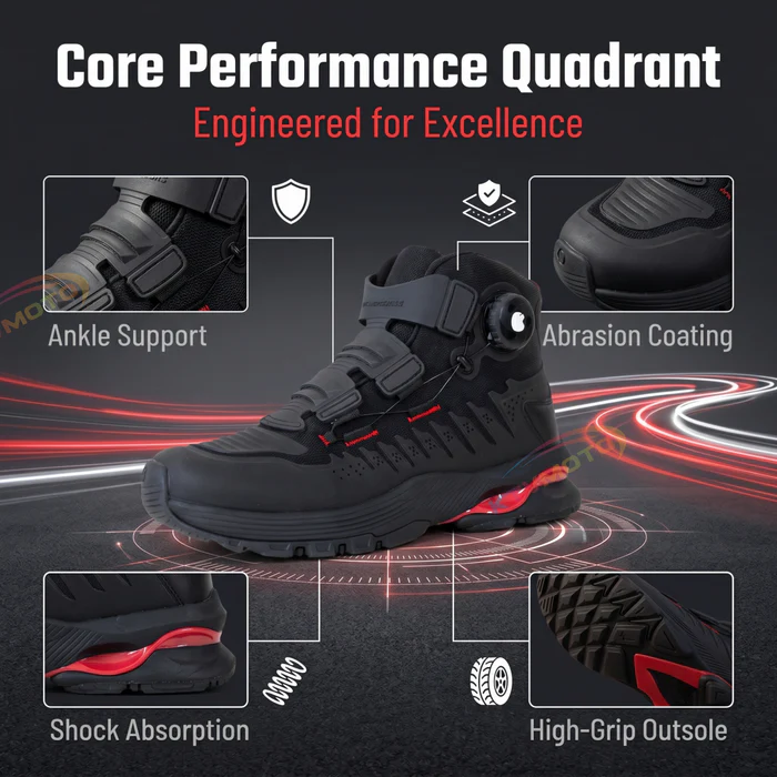 Motorcycle mesh breathable riding boots-K27