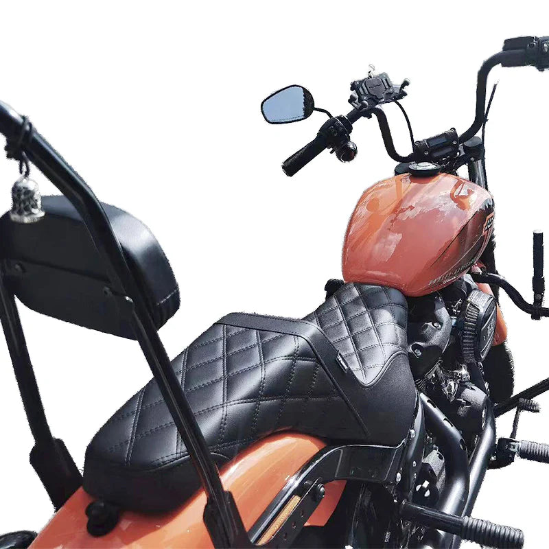 Harleey Davidsonn DS STYLE STEP-UP SEATS Rear Passenger Seat & Backrest for Motorcycles Perfect Fit for Harleyy Softail Models