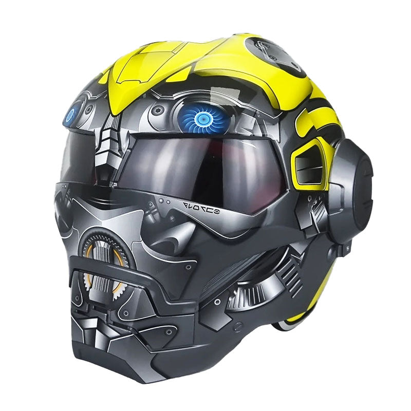 Sci-Fi Robot-Style Full-Face Helmet-I11