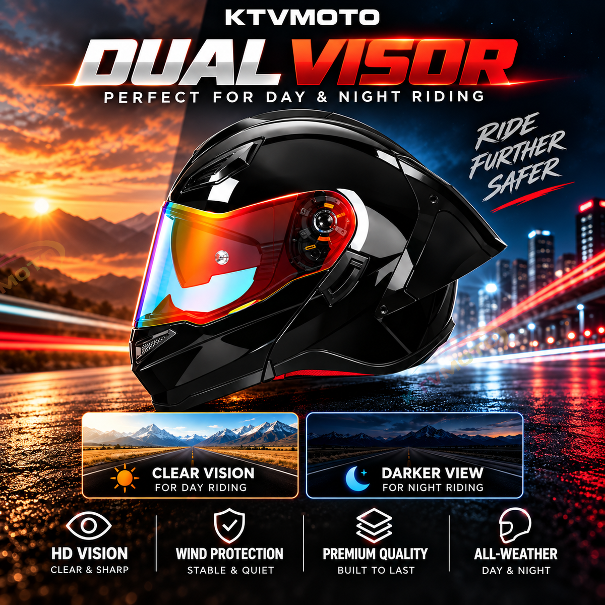 DOT-certified 3-mode modular helmet for all-season riding-I281