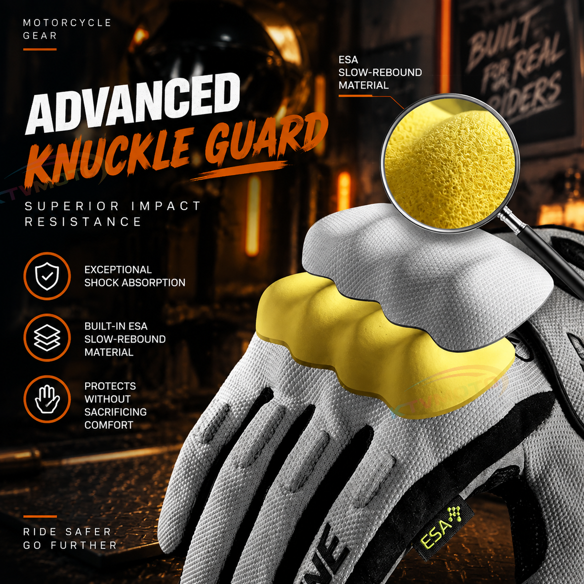 KTVMOTO Breathable Motorcycle Gloves with Anti-Slip Grip-G59