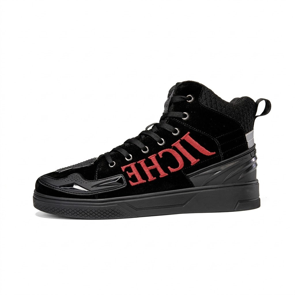 Embroidered streetwear-style motorcycle casual shoes-K49