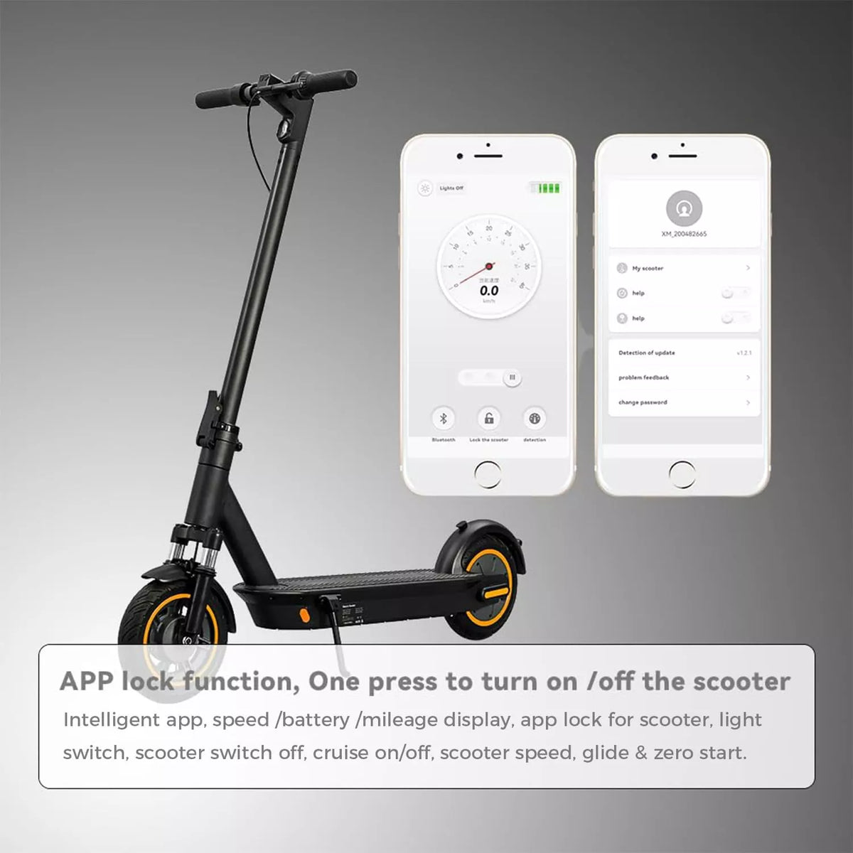 500W foldable electric scooter, top speed 21.7 mph, range 31 miles-G30