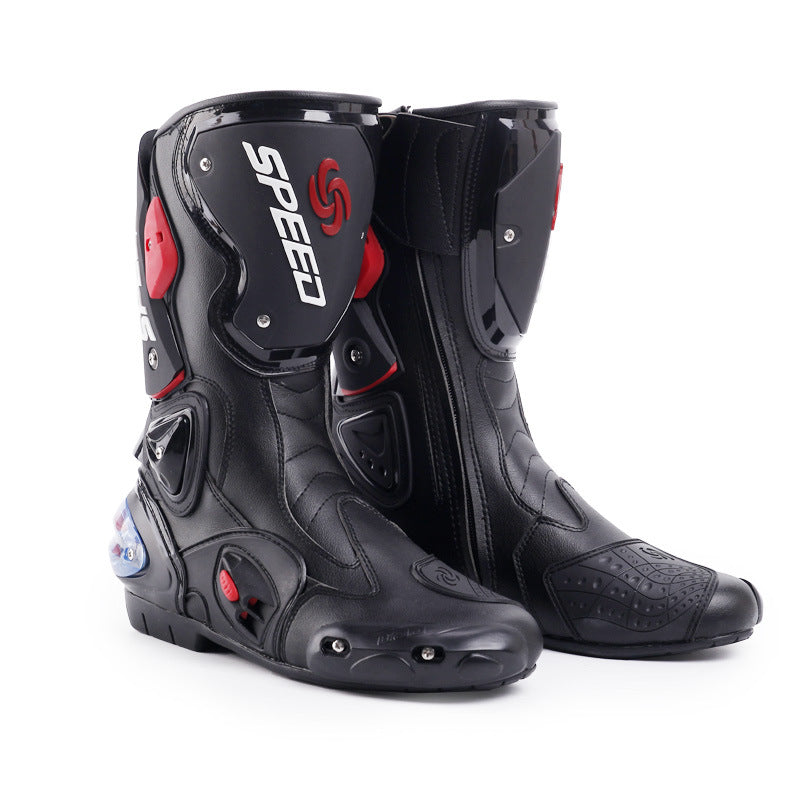 Professional Riding Motorcycle Protective Gear Shift Microfiber Leather Boots-K05