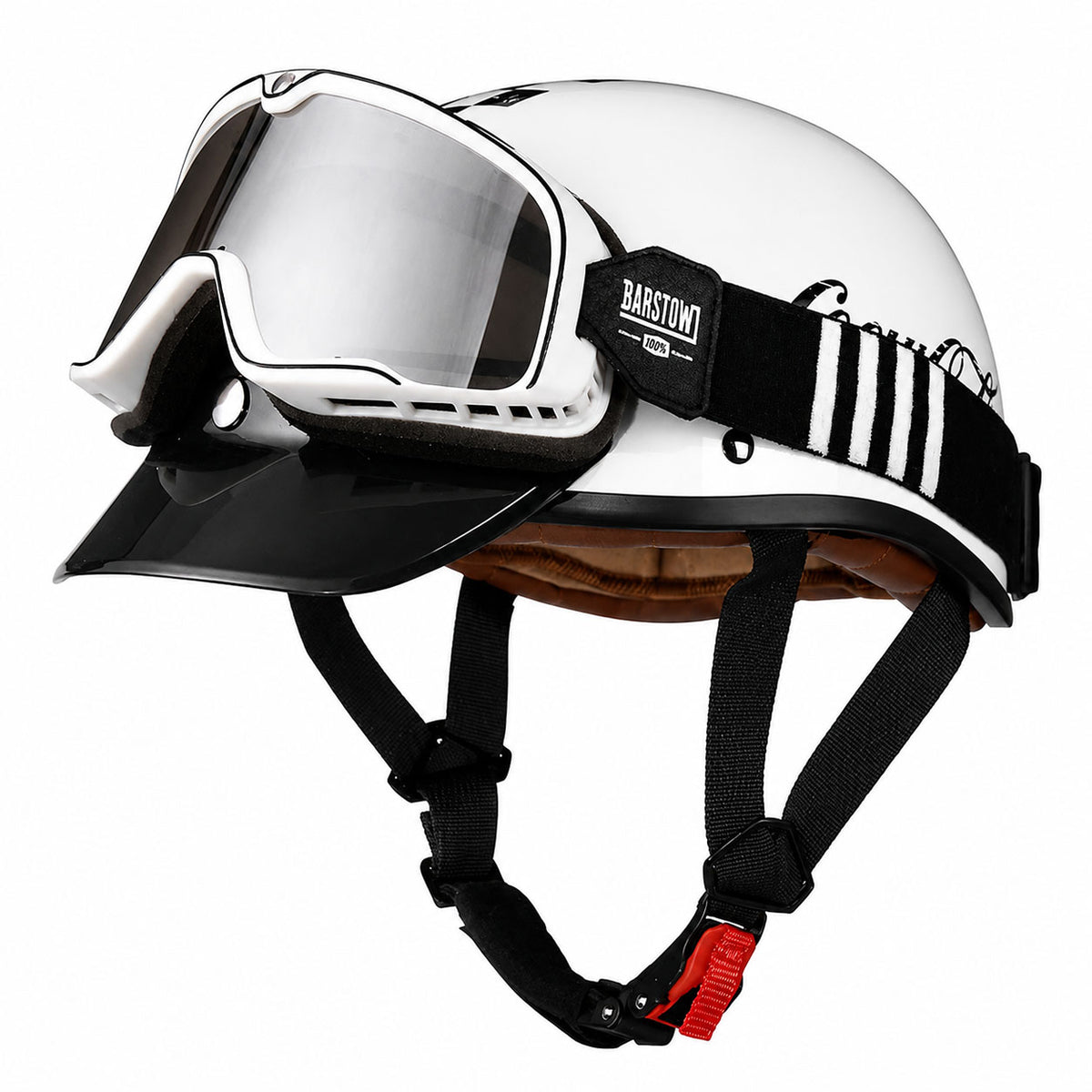 Retro half-helmet, summer travel gear-I18