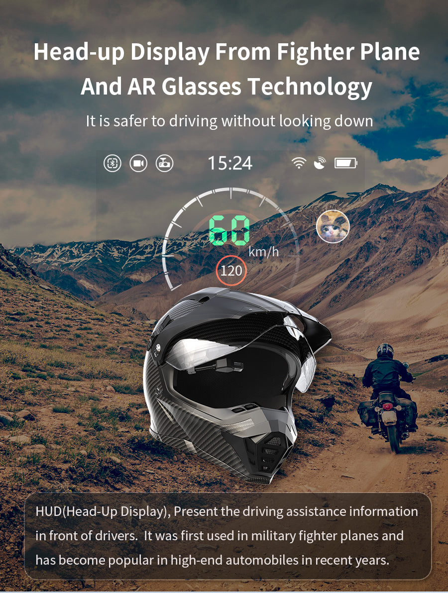 Smart HUD Head-up Display Navigation Voice Control IP66 Waterproof-L9