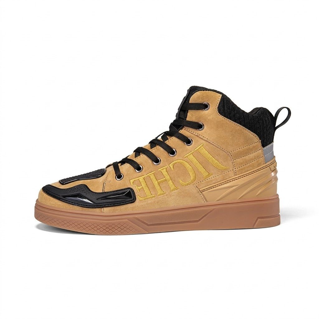 Embroidered streetwear-style motorcycle casual shoes-K49