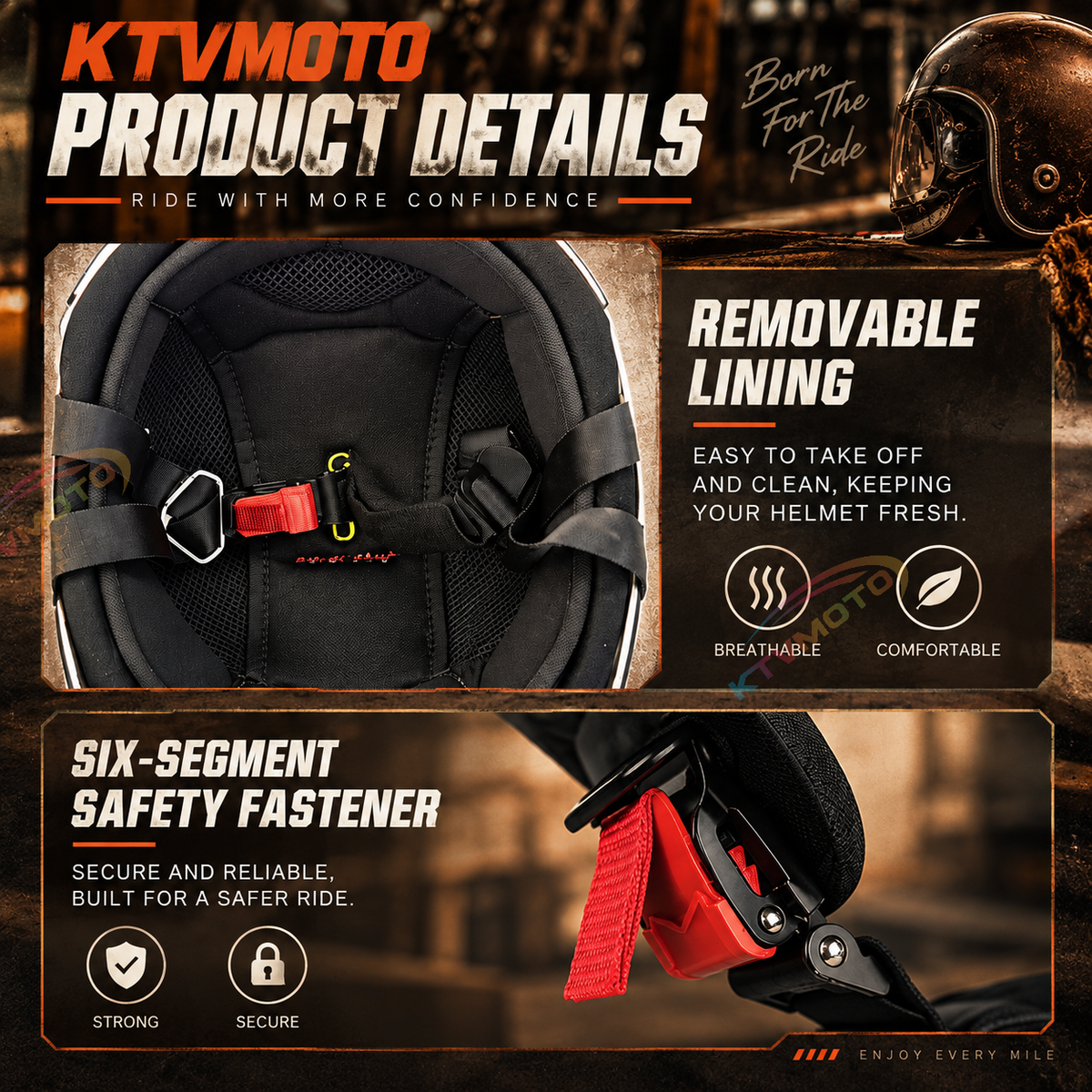 Retro-style carbon fiber beret-style motorcycle helmet-I285