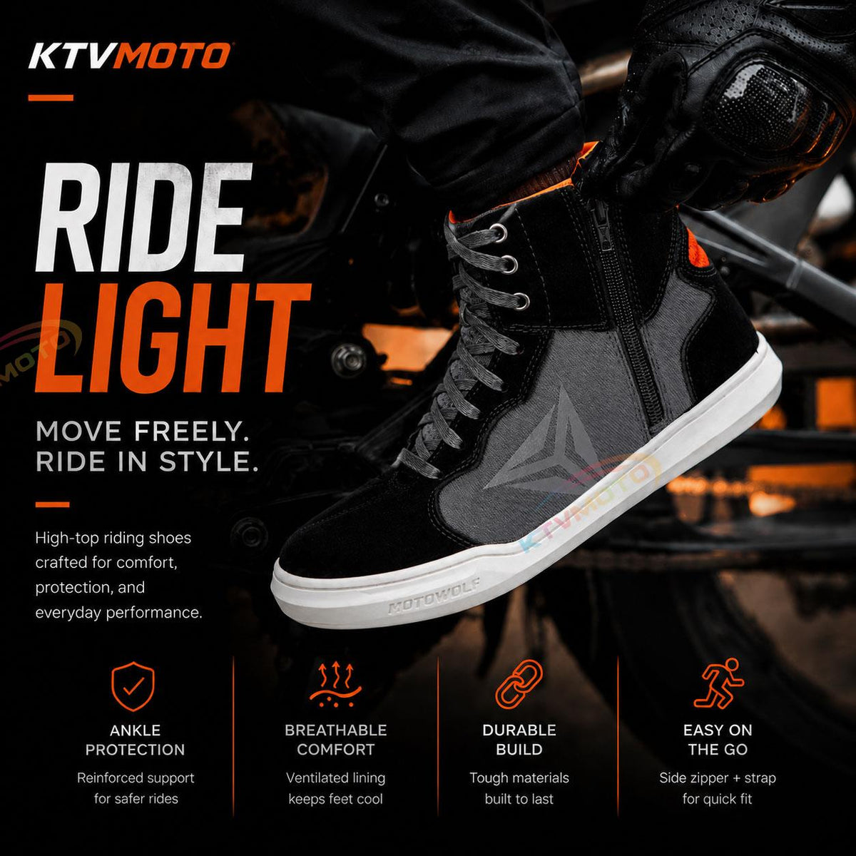 Motorcycle riding casual shoes-K56