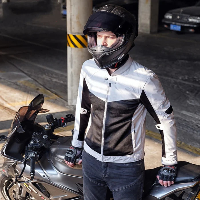 Summer mesh breathable off-road motorcycle riding jacket-JW118