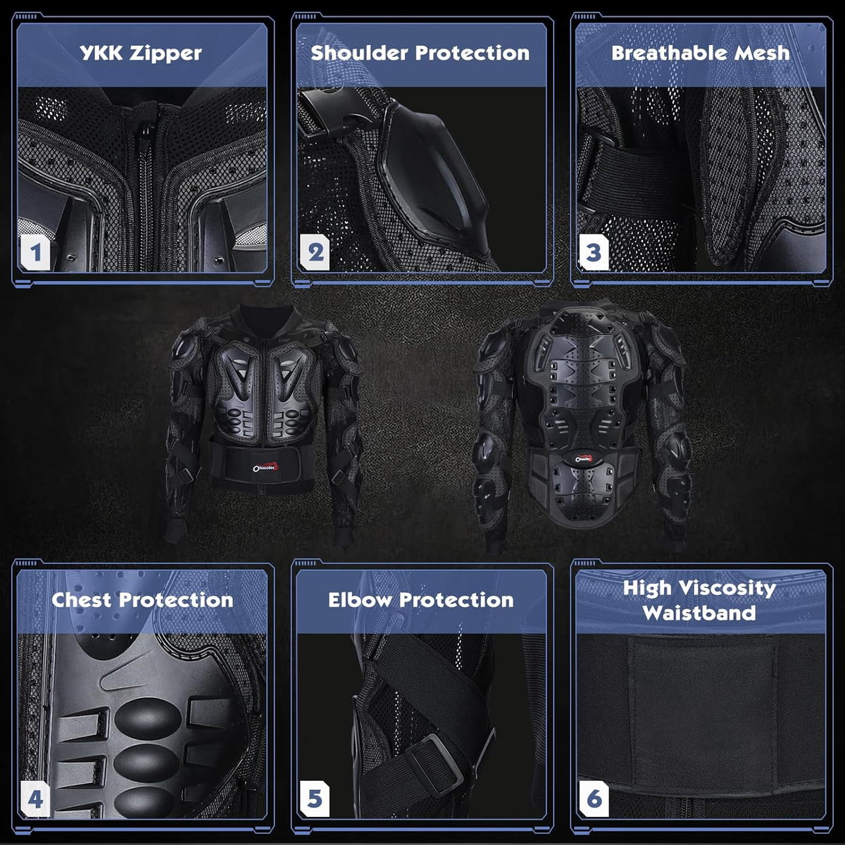 Cycling and skiing extreme sports protective armor-F2