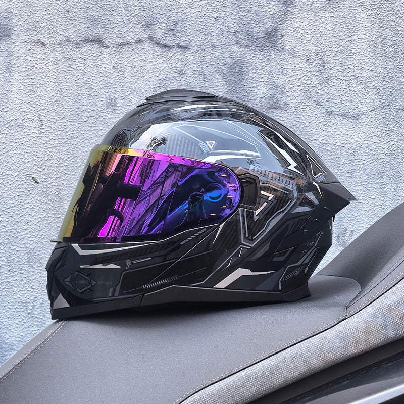Motorcycle Flip Helmet Modular Full Face Double Visor Racing -I197