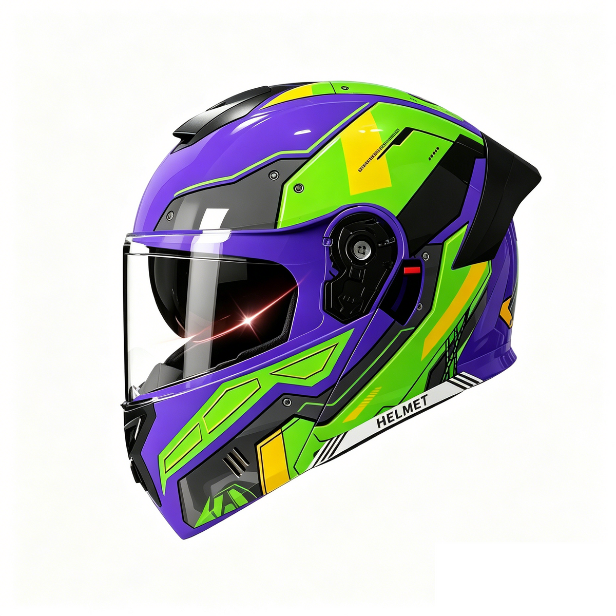 Graphic Modular Motorcycle Helmet Dual Visor-I123