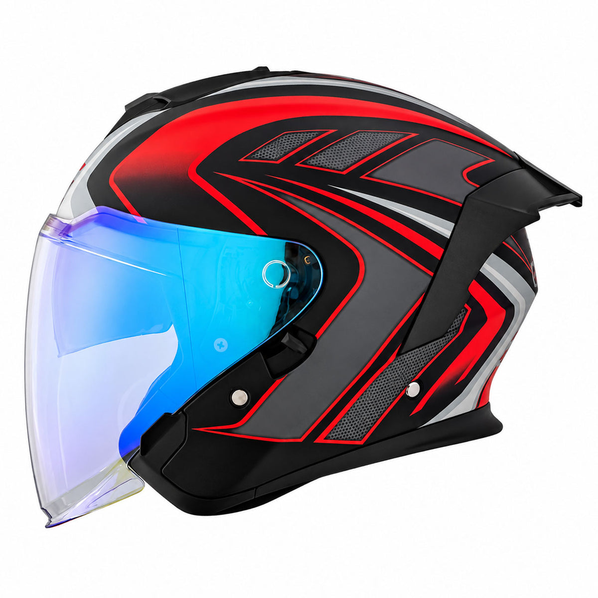 Dual-Visor Motorcycle Cruiser Helmet – Suitable for All Seasons-I294
