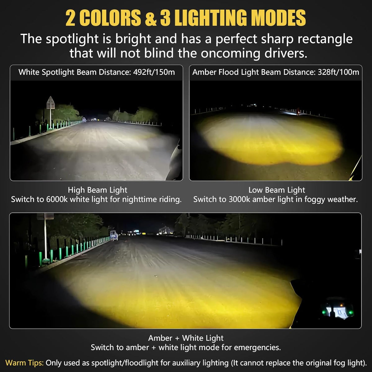 Motorcycle Skull LED Fog Light-D10