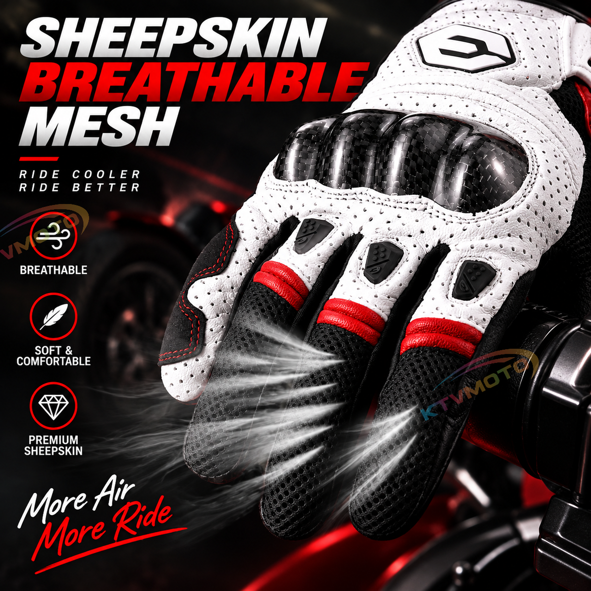KTVMOTO Summer Motorcycle Protective Gloves-G42