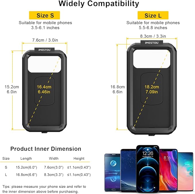 Waterproof Wireless Charging Motorcycle Bike Holder - M22