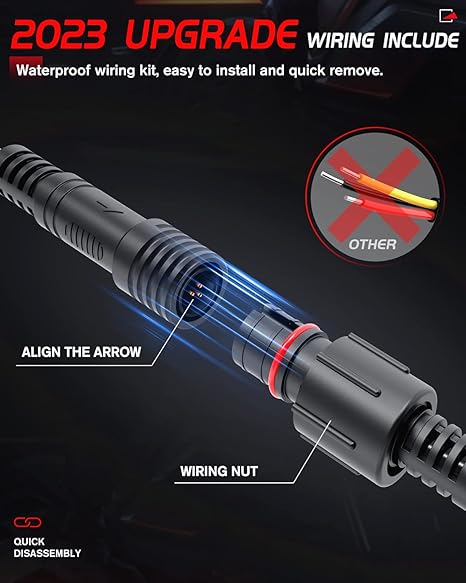 LED Driving Fog Light 600% Brightness Dual Color with Strobe Mode - D12