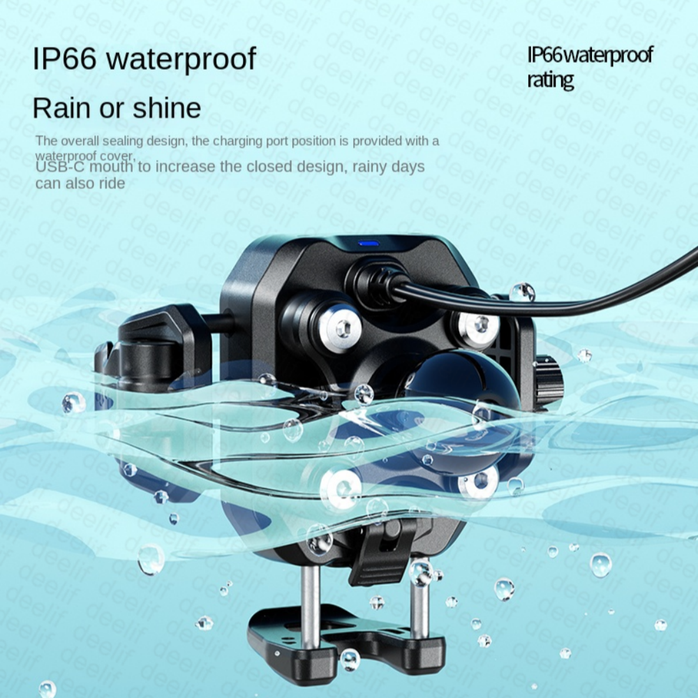 Shock Absorption 15W Wireless Fast Charger Waterproof Motorcycle Phone Holder - M43