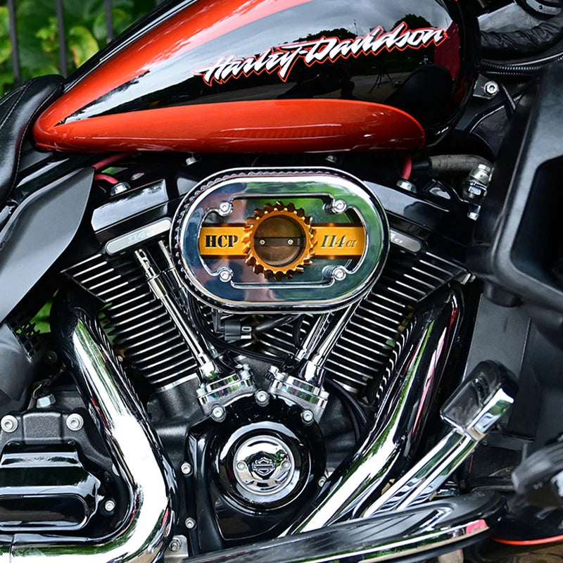 New HD Touring Softail PB Style Motorcycle Air Intakes See-Through Air Cleaner Catch Can Model Oil Filter Air-Oil Separator