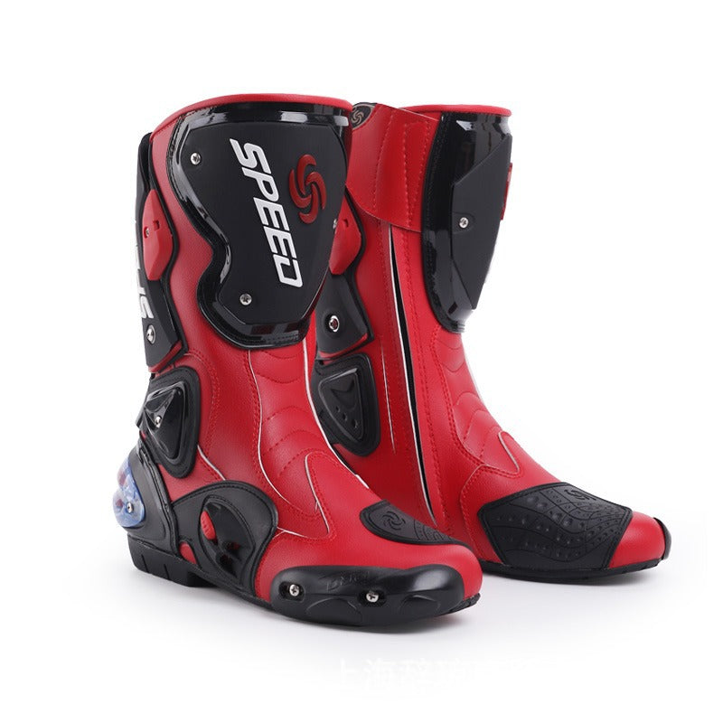 Professional Riding Motorcycle Protective Gear Shift Microfiber Leather Boots-K05