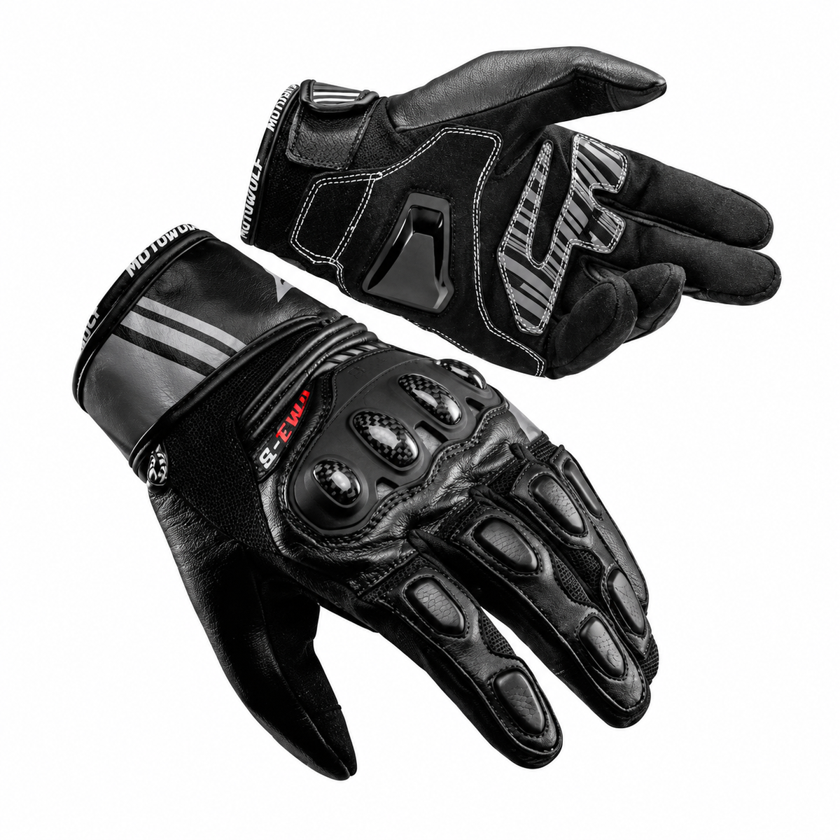 Breathable genuine leather touchscreen gloves-G71