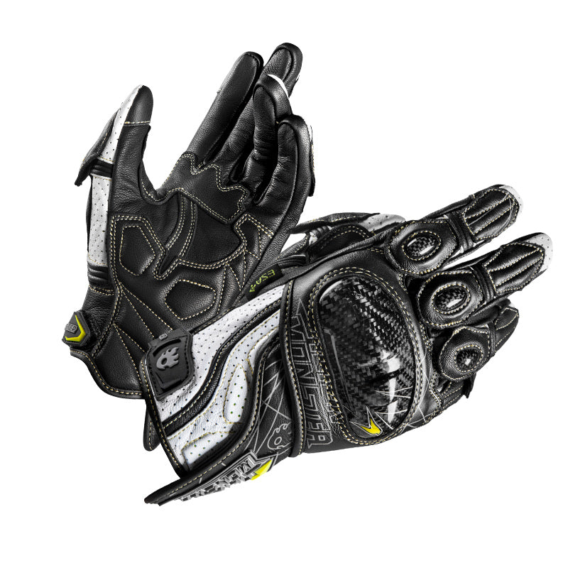 CE2 certified carbon fiber genuine leather competitive track cycling gloves-G23
