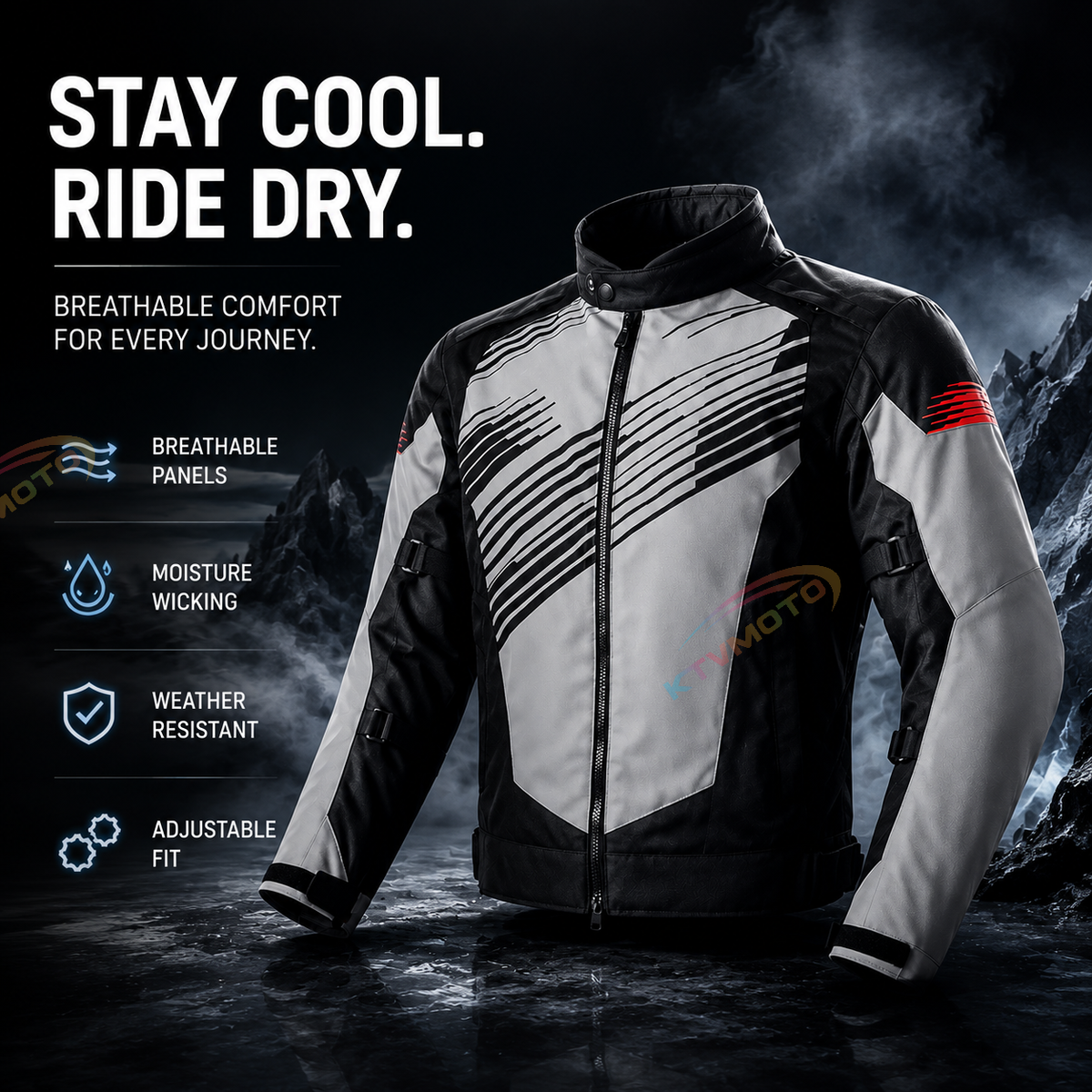 Waterproof, thickened motorcycle riding gear-J90
