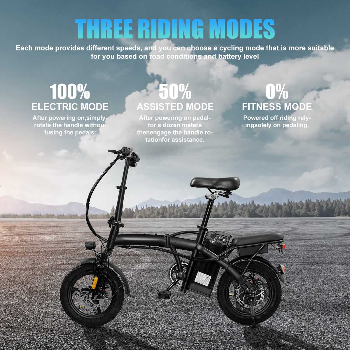 Foldable Electric Scooter with Seat and Basket - T5