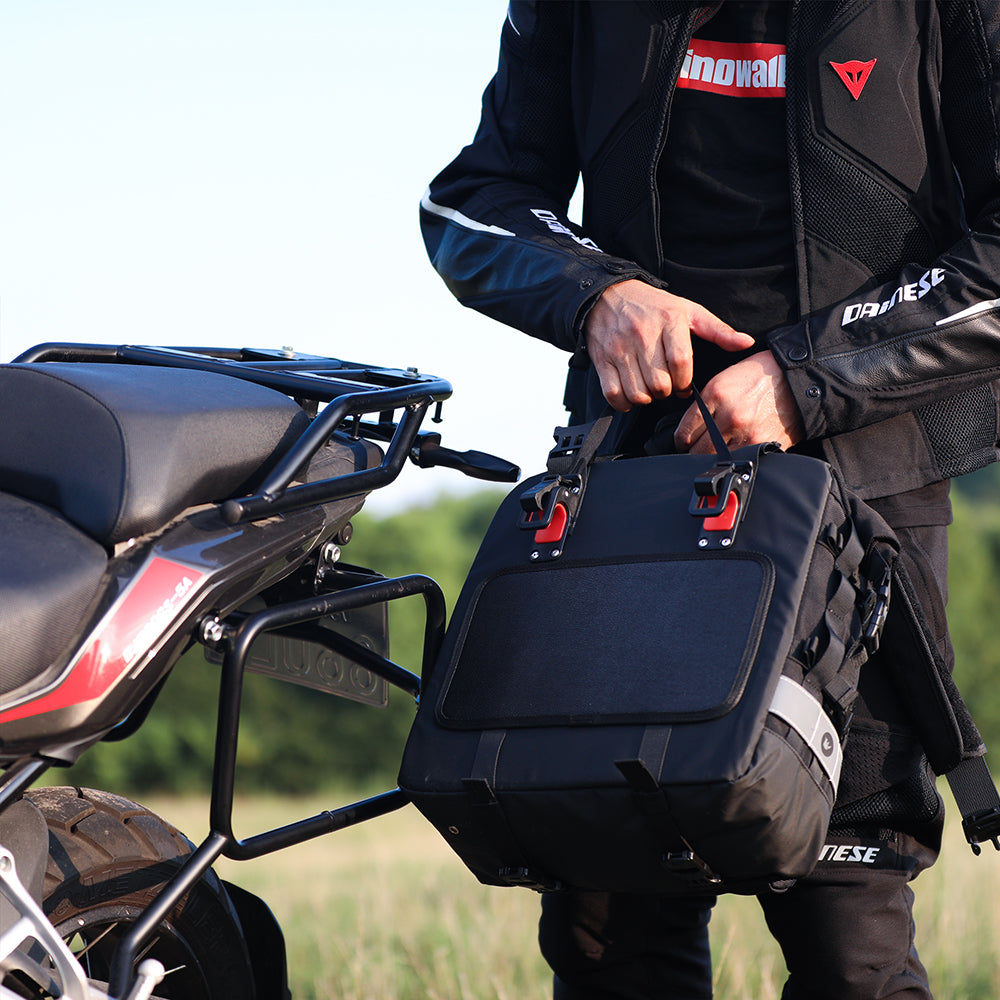 20L Motorcycle Saddle Bag Side Universal Waterproof Removable Inner Bag-B04