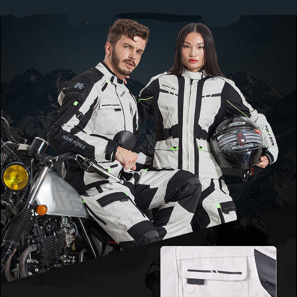 CE-certified 7-piece waterproof motocross riding suit - J08