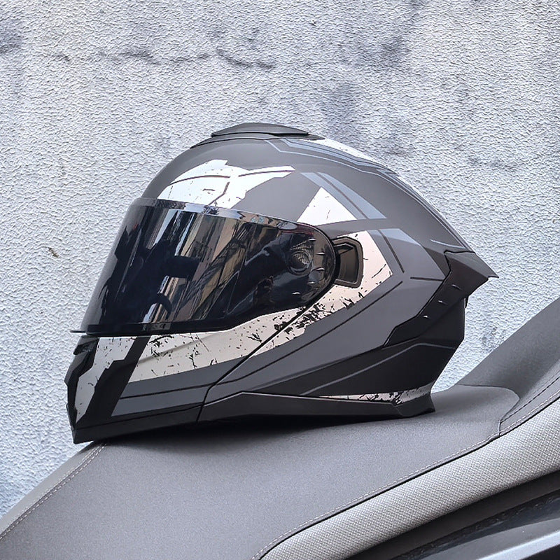 Motorcycle Flip Helmet Modular Full Face Double Visor Racing -I197