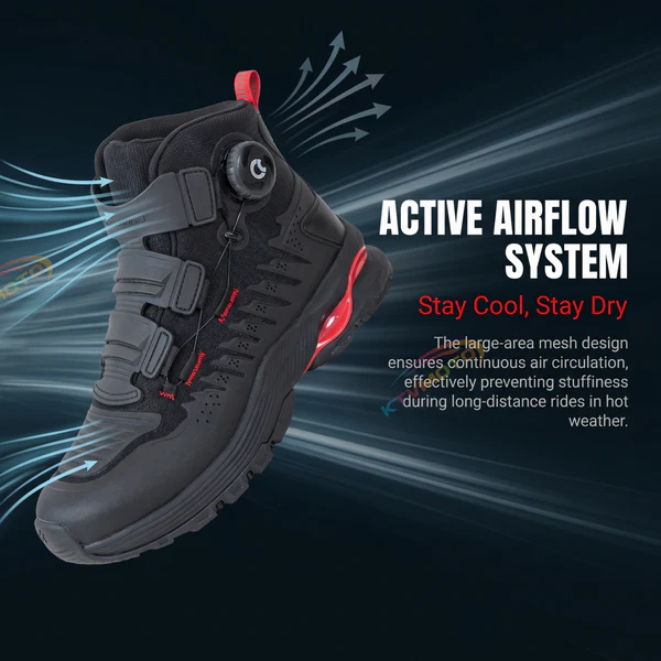 Motorcycle Mesh Riding Boots-K37