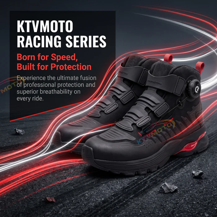 Motorcycle mesh breathable riding boots-K27