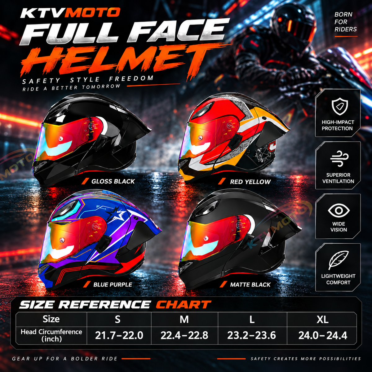 DOT-certified 3-mode modular helmet for all-season riding-I281
