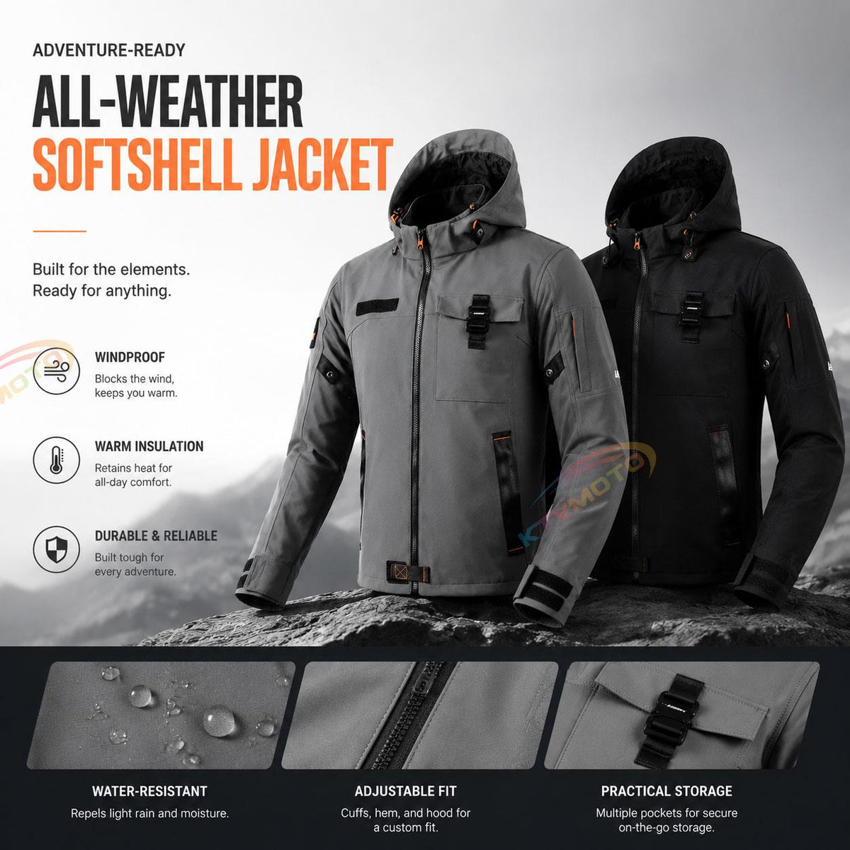 Waterproof Motorcycle Riding Jacket-J99